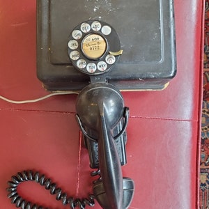 Vintage Western Electric Telephone 211 Space Saver Rotary Dial 43A F1 & 634A  Ringer Box/ Good Gift/ Collector Gift/ Telephone Memorabilia