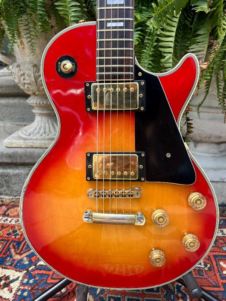 VINTAGE 1970's MIJ “lyle” Les Paul Custom Lawsuit Copy Electric