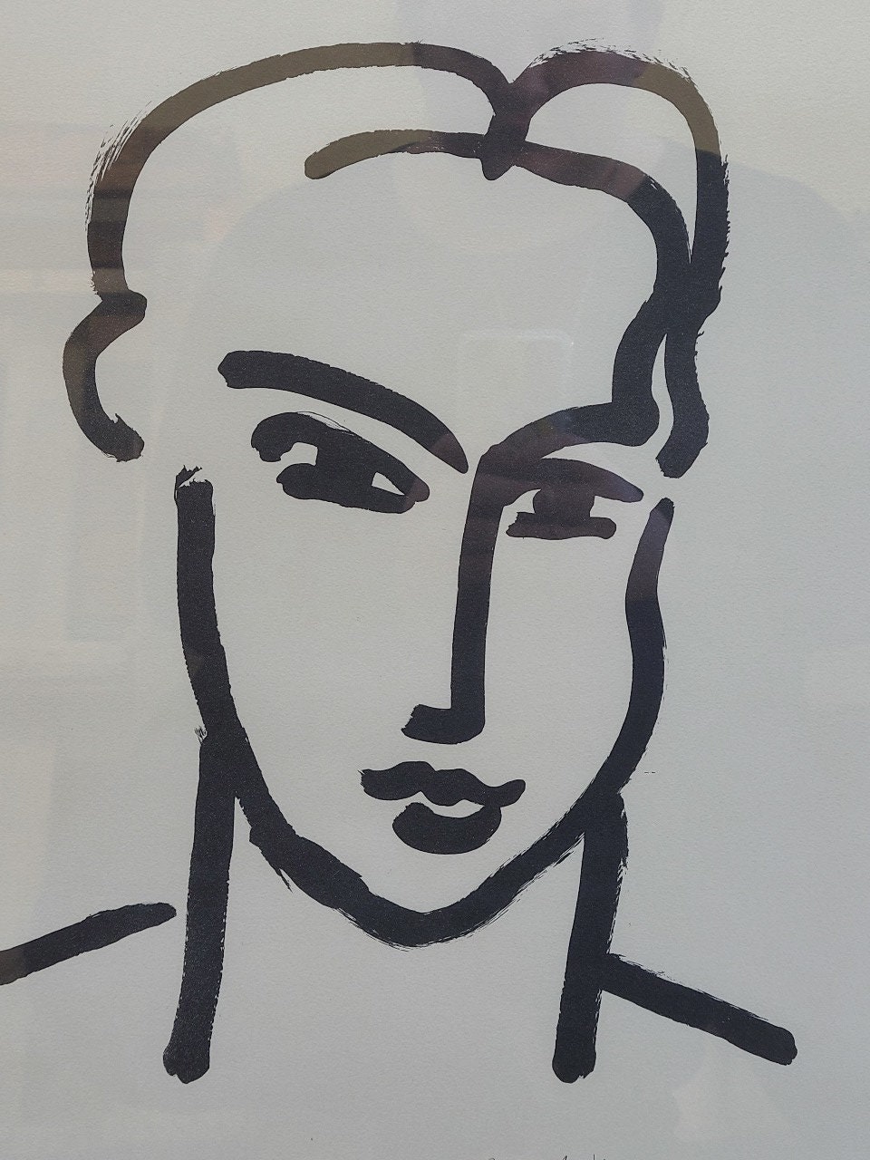 HENRI MATISSE Grande tête de Katia アート Mid-century Henri Matisse Grande Tete De Katia-1950