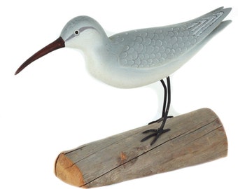 Vintage Decoy 1974 Little Curlew Wood Carving Art Bird Sculpture Jim Boice /Wood Decoy/Shore Bird Decoy/ Good Gift/ Gift for Him/ Decoy Gift