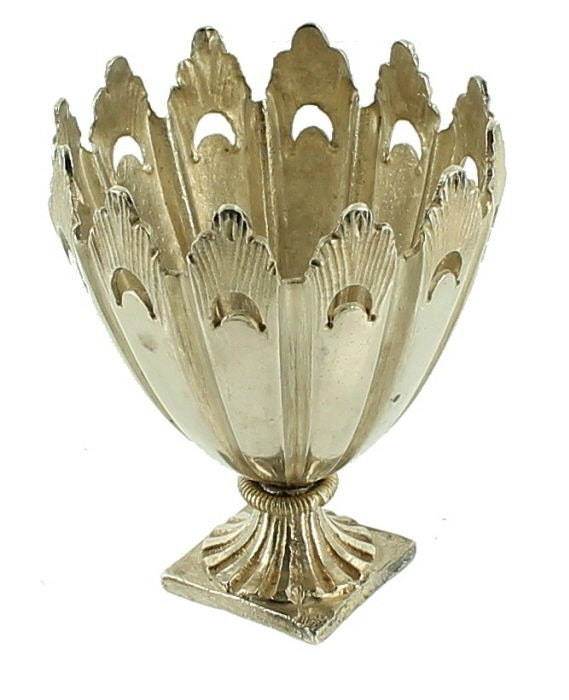 Antique Turkish Ottoman Empire Silver Zarf Tughra Mark Cup Holder / Good Gift/ Gift for Her/ Gift for Him/ Turkish Zarf/ Ottoman Empire/Gift