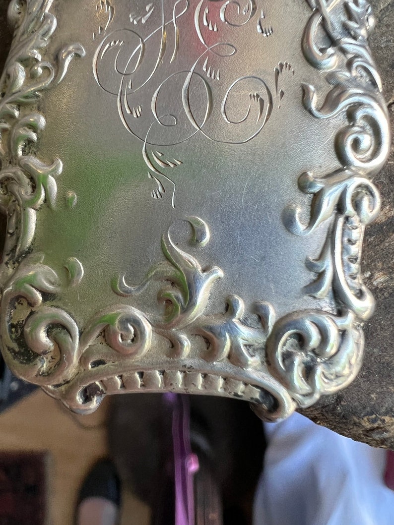 Antique Sterling Silver Vesta Match Safe Case Repousse Victorian With ...