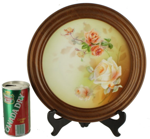 Antique 19th C Rs Prussia Decorative Wall Plate Roses Wooden - Decorative Wall Plate Frames Antique 19th C Rs Prussia Decorative Wall Plate Roses Wooden - Decorative Wall Plate Frames
