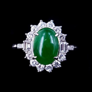 Estate Platinum 2.22cttw Colombian Emerald Diamond Engagement Wedding Ring sz 7 / Emerald Jewelry / Emerald Ring / Gifts for her / Good gift