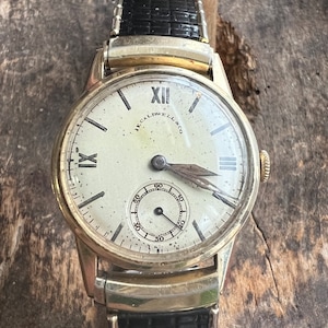 Vintage 14k Gold Girard Perregaux Herrenuhr 30mm 17 Juwelen Handaufzug Caldwell/ Gutes Geschenk/ MidCentury Uhr/Unisex Geschenk/Uhr Funktioniert/Geschenk