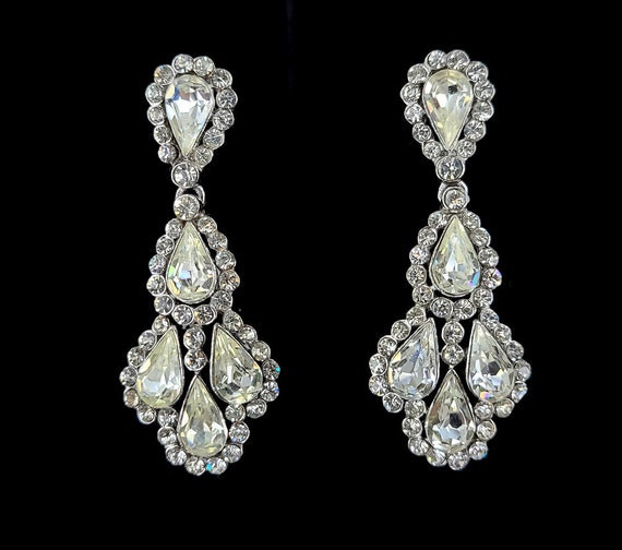 Vintage Trifari Signed Crown Princess Rhinestone D
