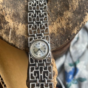Vintage MCM Vendome 17 Jewels Rare Silver Plated Wind Up Watch Working Unisex 7"/ Good Gift/Gift for Her/ Gift for Her/Vendome Jewelry/ Gift