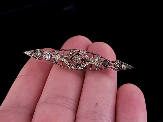 Antique Art Nouveau Victorian Sterling Silver Pas… - image 5