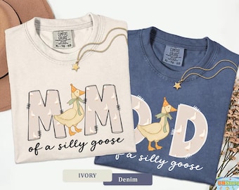 Comfort Colors Silly Goose Birthday Shirt, Matching Family Goose Outfit