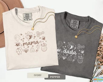 First Bee Day Birthday Shirt, Bee Theme 1st Birthday Tshirt, Bumble Bee Birthday Shirt for Mama Dada, Bee First Birthday Matching Family Tee