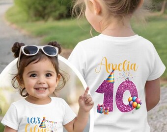 Let’s Glow Matching Tee, Girls Gang Party Outfit, Glow Theme Women Top