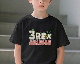 Dinosaur Birthday Boy Shirts,  3Rex Birthday Party Theme