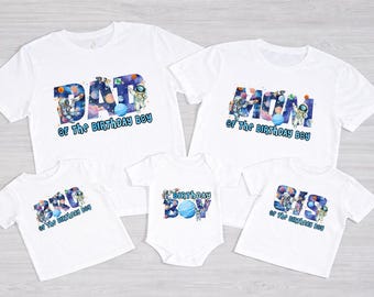 Outer Space Birthday Shirt: 1st Trip Around Sun, Family Astronaut Tee