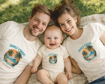 Custom Family Cruise 2026 T-Shirts, Matching Group Shirts, Custom Family Matching, Beach Vacation, Friends Vacation, Family Travel Shirt
