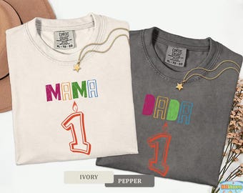 Comfort Colors It's Fun to Be One Birthday Matching Family Shirts, Boys/Girls First Birthday Party, Mom Dad Fun BDay Theme