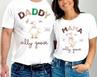 One Silly Goose First Birthday Family Shirts, Mommy and Me Outfit