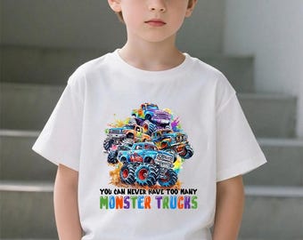 Toddler Monster Truck T-Shirt: Monster Truck Kid, Kids Monster Truck Shirt, Monster Truck Tee, Toddler Boy Truck Shirt, Monster Truck Gift
