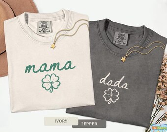 St. Patrick's Day Birthday T-shirts for Family: One Lucky Girl Boy Clover Birthday Shirts