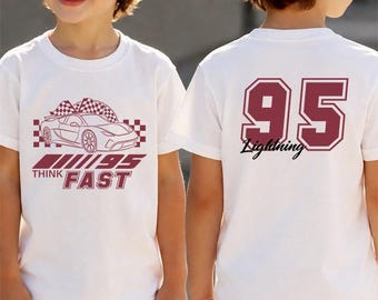 Retro Two Sided Lightning Comfort Colors Shirt, Cars Shirt, Cars Family Vacation 2026 Tee