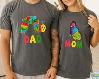 Camiseta de cumpleaños de la Oruga Hambrienta, atuendo familiar a juego