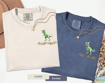 Camiseta de cumpleaños de tres Rex, disfraz de tercer cumpleaños para niño pequeño, fiesta de cumpleaños de dinosaurios, camisetas familiares a juego, camisetas de dinosaurios de mamá papá