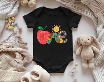 Camiseta de cumpleaños de la Oruga Hambrienta, atuendo para fiesta de cumpleaños con temática de oruga