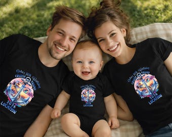 Camiseta personalizada de capitán de crucero para cumpleaños, camiseta de equipo de crucero tropical, camiseta personalizada para viaje de crucero, camiseta de crucero a juego para familiares y amigos.