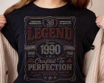 Vintage Legend Since 1990 Birthday Shirt, 36th Limited Edition Tee