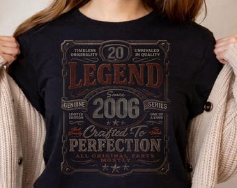 Vintage Legend Since 2006 Birthday Shirt, Aged Perfection 20th Outfit
