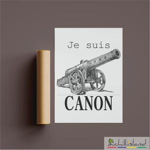 Poster Print Je suis CANON - French humor poster wall art
