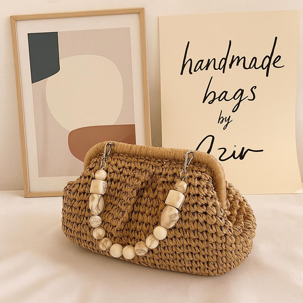 Rattan Bag Straw Purses For Summer 2021 Straw Clutch Fashion