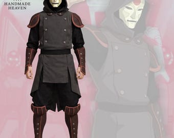 Amon Costume Inspired – Legend of Korra Cosplay Outfit – Equalist Villain Costume Halloween Anime suit