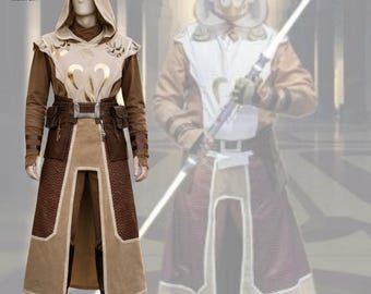 Jedi Tempelwächter Cosplay Kostüm | Star Wars The Clone Wars inspiriertes Outfit | Halloween Comic Con