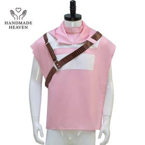 Cal Kestis Pink Poncho Costume | Star Wars Survivor Cosplay Cape with Belt | Jedi Halloween Outfit for Men