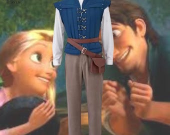 Flynn Rider Cosplay Costume: Tangled Inspired Prince Outfit