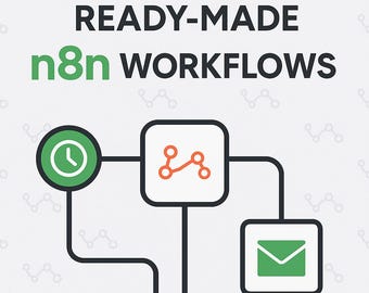 1000+ n8n Automation Workflows: JSON Templates (Digital Download)
