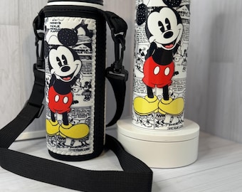 Topolino, Topolino e i suoi amici, Disney, bicchiere, borraccia, porta borraccia, regalo Disney, tazza Disney, Minnie, Disney World, personalizzato