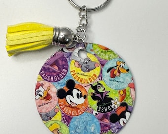 Mickey Mouse, Mickey and Friends, Disney, Disney Gift, Minnie, Disney World, Disney Keychain, Personalized Keychain, Disney Inspired