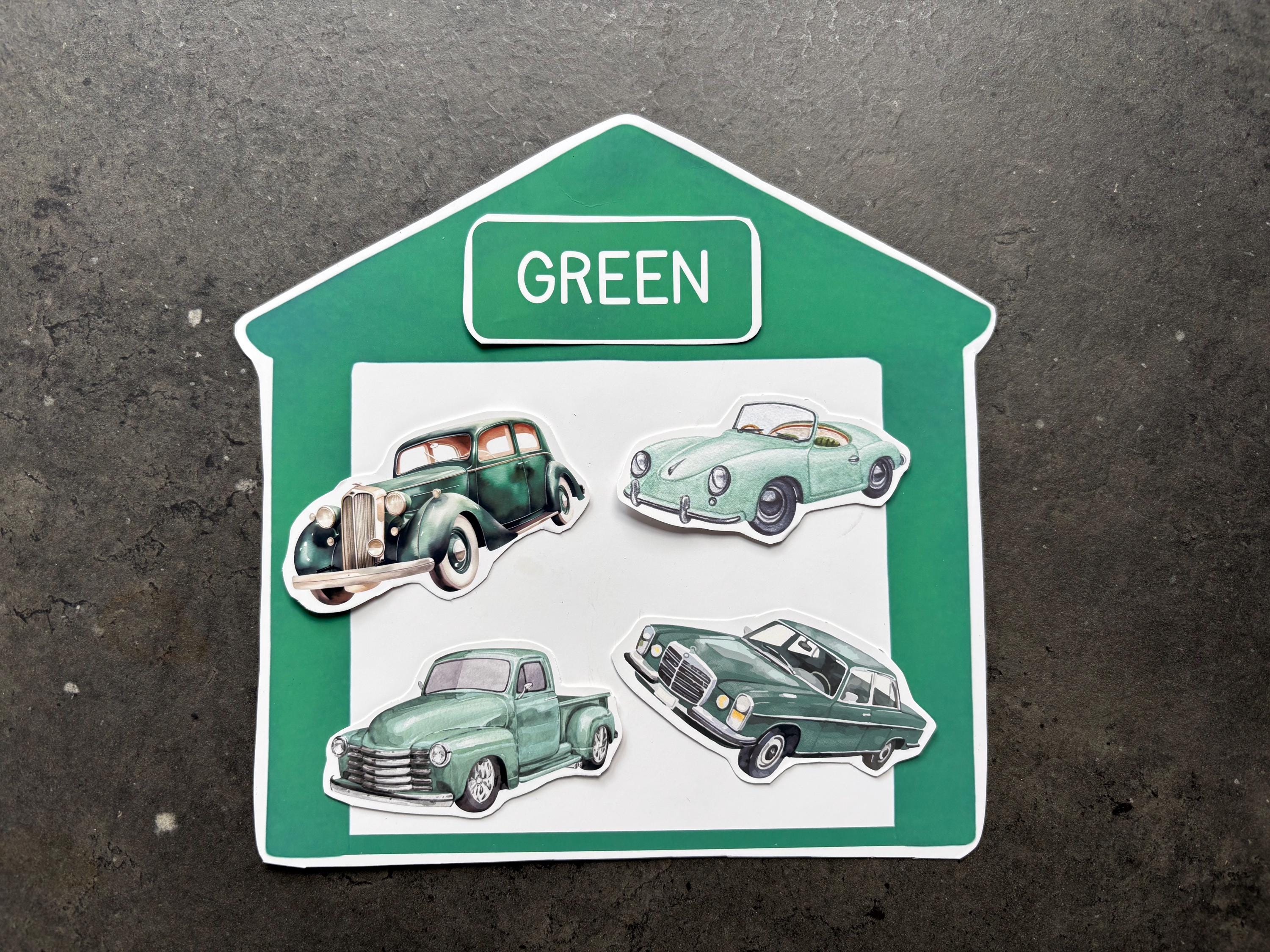 Color Sorting Car Game – Printable Vehicles Activity for Car Loving ...