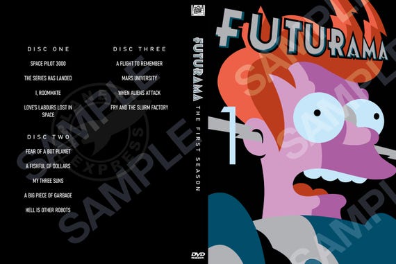 Custom DVD Covers - Futurama Seasons 1–8 – Full Original Series