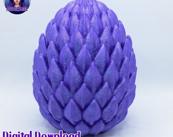 3D Printed Wyvern Egg Container STL Model (Digital Download)