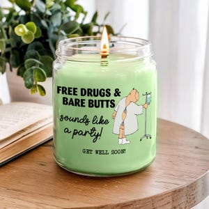Funny Get Well Soon Gifts Surgery Recovery Candle - Handmade Scented Candles | Clean-Burning Soy Blend | Made in the USA
