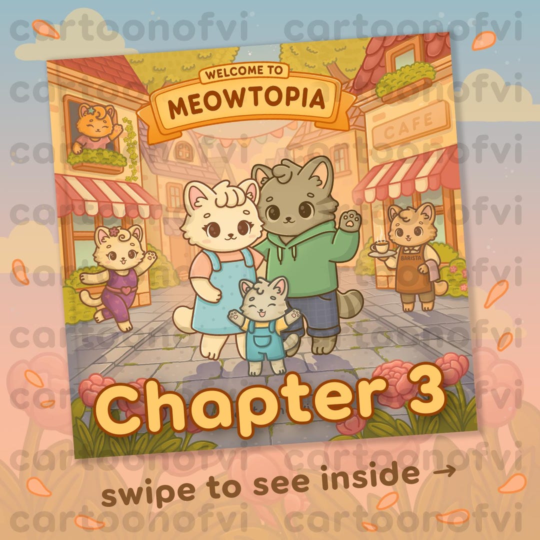 Meowtopia: Cute Cat Coloring Book for Adults and Teens | Cozy Family ...