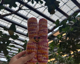 Crochet Chromosome Plushie - Rainbow Sherbet