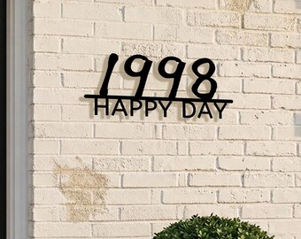Custom House Numbers Sign, Metal Address Sign for House, Personalized Outdoor Wall Decor, Housewarming Gift, Modern Floating Number