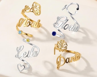 Custom Stethoscope Name Tag-Personalized Medical ID Ring-Birthflower Stethoscope Charm for Doctor-Student Nurse RN Gift-Medical Assistant MD
