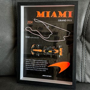 Formula 1 McLaren 3D wall art, Lando Norris