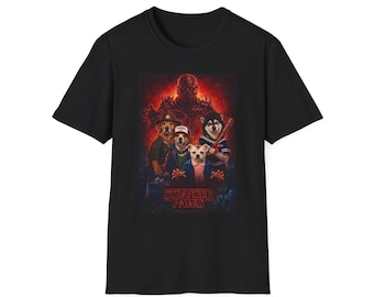 Stranger Things hund-t-shirt