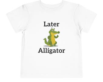 Alligator-tröja för småbarn | Söt tecknad Alligator-barntröja
