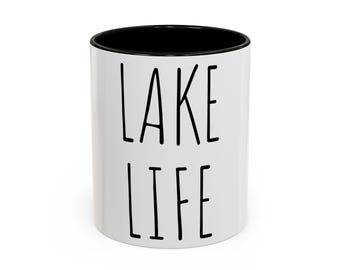 Lake Life-mugg | Färgglad keramisk kaffekopp